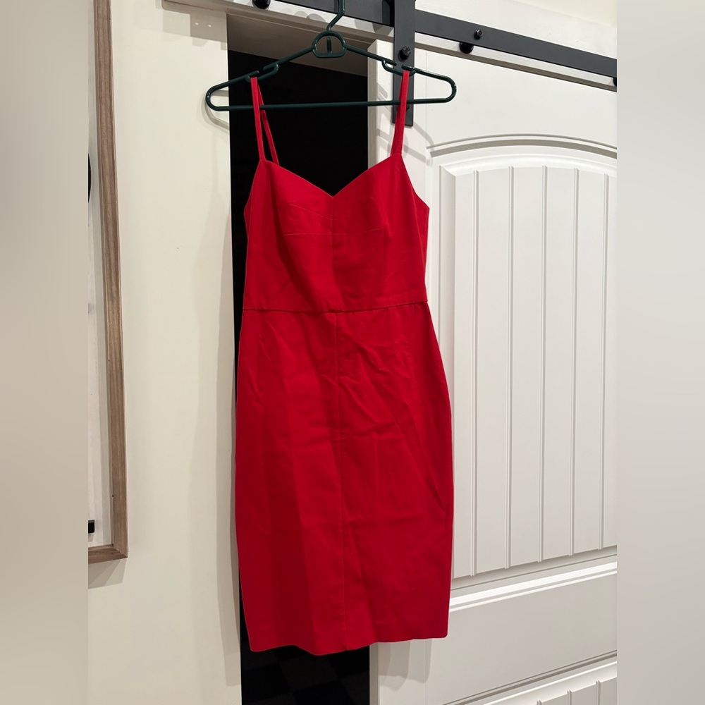 Banana Republic Vibrant Red Midi Dress